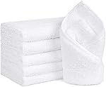 Orighty 6-Pack White Hand Towels - Quick Drying & Absorbent Microfiber Gym Towels 16x28 inches - Lightweight & Thin White Yoga Towels - Multi-Purpose Camping Towels for SPA, Hotel & Bathroom