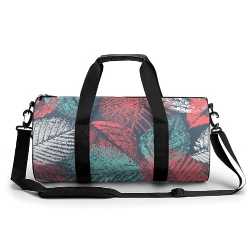 Sac de voyage fleur verte cylindrique et compact