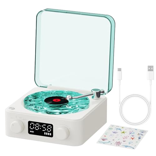 Record Player Smart The Waves Turntables Vintage Elegance Tavoli da tavolo per registrazioni decorazioni per la casa salta senza problemi e le tracce problemi.