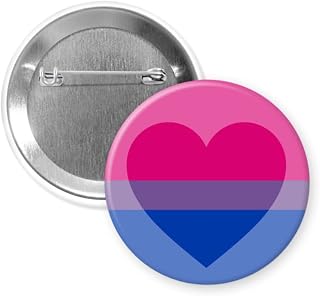 1 Pcs | 2.25 inch | Biromantic - Metal Pin Back Button Badge | LGBTQAI+