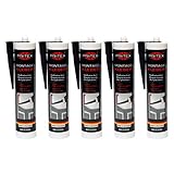 Montagekleber weiß | 5 x 300 ml | Styroporkleber | Baukleber Leistenkleber Kleber |