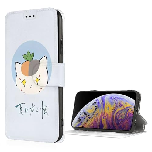 Iphone Se3 Iphone Se2 Iphone8 Iphone7 ケース ニャンコ先生 夏目友人帳 おしゃれ かわいい 漫画 Puレザー スマホケース 手帳型 カバー 財布型 互換性がある カード収納 軽量 薄型 耐衝撃 人気 ギフト