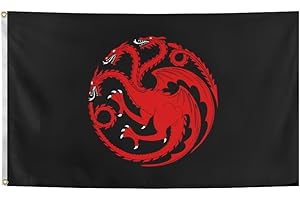 Stark Flag - House Targaryen Flag Banner for Indoor Outdoor Home Decor...