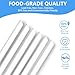 Replacement Straw Set Fit for Stanley Protour Quencher(ALL SIZE), Iceflow Flip Tumbler(14,20,30,40oz) And Iceflow Bottle(16,24oz), 6 Pack Reusable Straws with 2 Cleaning Brushs (Protour And Iceflow)