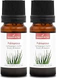 PALMAROSA (Cymbopogon martinii) BIO - 10mL - Olio Essenziale di Qualità Premium - 100% Puro, Naturale, Garantito ChromaCert® - Chemiotipizzato & Integrale (Confezione da 2)