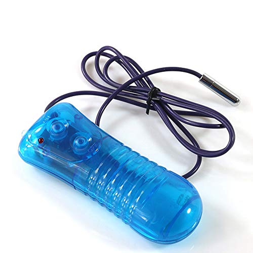 ミニローター ペニスプジー クリペニス責め插入ステンレスバイブ ローター男性用紫色 - 画像2