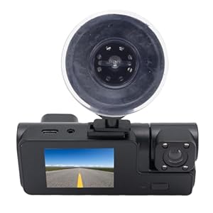 Annadue Dual Lens Dash Cam Front und Innere, 1080p HD -Autokamera mit WLAN, 170 ° Weitwinkel, 2 -Zoll -LCD -Bildschirm, Parkmodus, 32 -GB -Karte Enthalten