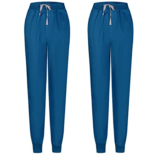 MISEMIYA Unisex Pack 2 Stück Mz-2-8316 Medizinische Schlupfhose, blau 37, M (2er