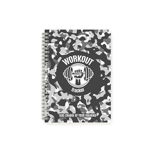 Workout Tracker - The Perfect Planner to record your Gym or Home Workouts - Six colours/styles - A5 size with 104 pages and space for 100 workouts - Set Goals & Track Progress