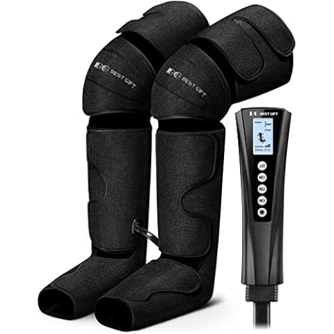 Gifts for Dad Mom Men Women Christmas Mother Day Father Day, Air Compression Massager with Heat for Foot,Leg,Calf,Thigh and Knee, Helpful for Vericose Veins, Muscle Fatigue, Cramps, Swelling and Edema Cover