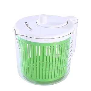Wonderchef Vegetable Cleaner and Salad Spinner, Removes Excess Water and Pesticides, Cleans Vegetables Thoroughly, Use for Mixing Salad with Dressing, Food-Grade Plastic, Transparent Body deal from amazon