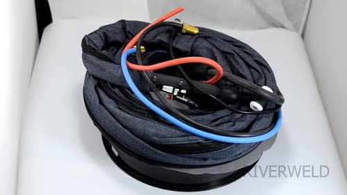 Wp-18Fv-25 Wp18Fv Tig Welding Torch Complete With Flexible & Gas Valve Head Water Cooled 350Amp 25Feet 7.6M #TOP3