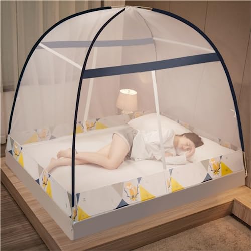 Breadom Mosquiteiro,Dossel de cama,Rede de cama,Mosquiteiro portátil dobrável,Tenda para adultos,par