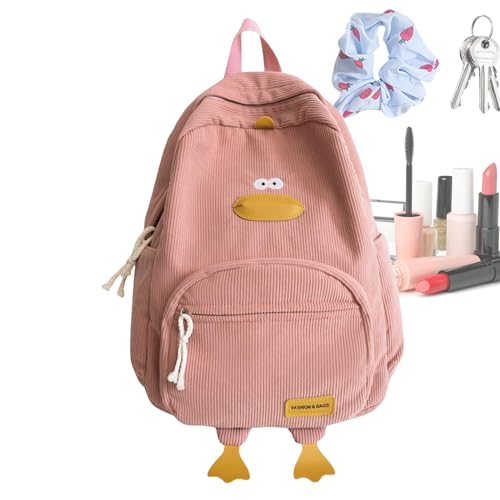 Sac à dos canard pour l'école avec bretelles réglables et grand compartiment de rangement