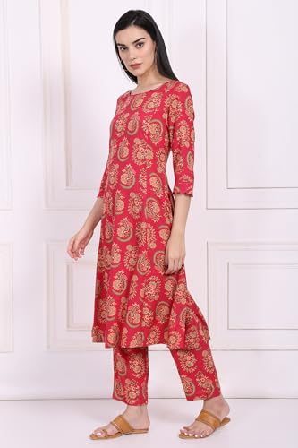 Ensemble Kurta de qualité supérieure et finitions florales raffinées - 4