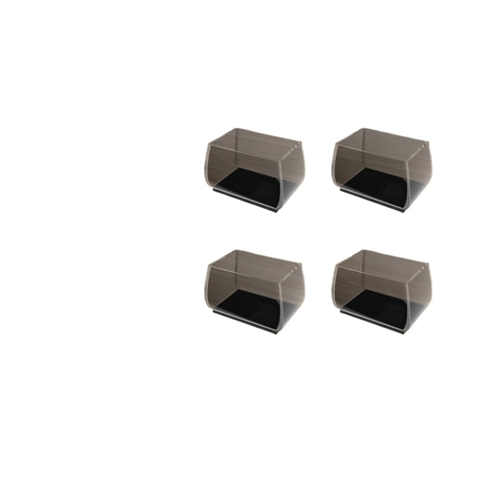 Fieltro Adhesivo Protectores de Patas Silla Almohadillas Fieltro Redondas | 1-10 Uds. Tapas deslizantes for muebles TPR antideslizantes que reducen el ruido(L-Rectangular-Black,Quantity x10)