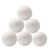 Wool Dryer Balls 6 Pack - XL Premium Reusable Dryer Balls Replace Laundry Drying Natural Fabric Softener