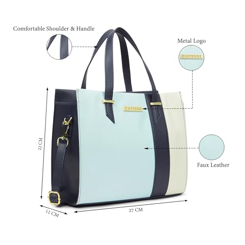 Image of Caprese Deer Medium Satchel Bag for Women with Multiple Compartments, Adjustable & Detachable Strap | Versatile Shoulder, Crossbody & Handheld Bag for Work, Travel, and Everyday Use
