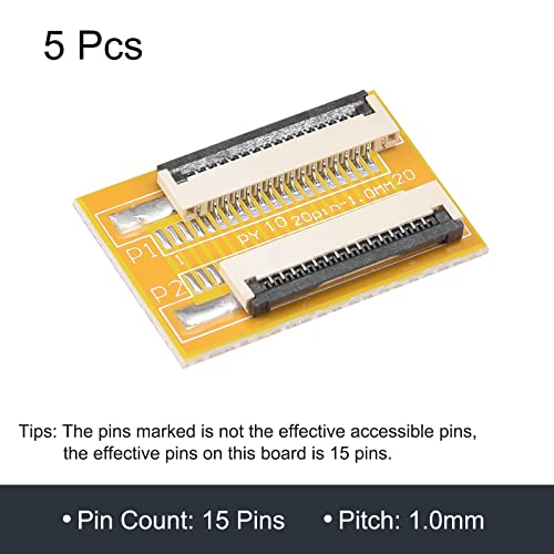 Placa Extensión FFC FPC 15 Pin 1.0mm Pack de 5 miniatura 3