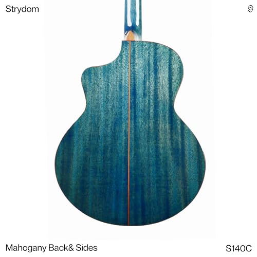 Image of S140C Ocean Grand Auditorium Acoustic Guitar For Beginners, Solid Spruce Top, Mahogany Back and Sides, Mahogany Neck, Rosewood Fingerboard, Ocean Inlay, Includes Padded Gig Bag.