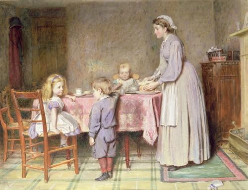 Lona L'ora del tè de George Goodwin Kilburne, renueva la pared de tu dormitorio 60x90