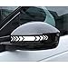 Gesar Adesivo per Specchietti Retrovisori - Frecce Tuning - Car Stripes - Confezione da 6 unità con 3 Misure Differenti - Ideale per Tutte Le Auto - (Bianco)