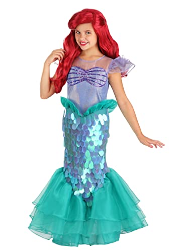Fun Costumes - Disney The Little Mermaid Ariel Costume Princess of the Sea, for Fantasy, Cosplay, Beach Theme Party & Dress Up Small