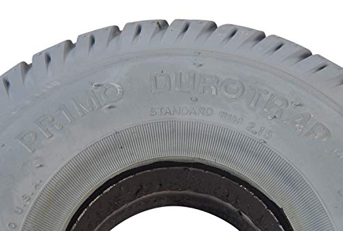 Monster Motion 3.00-4 (10"X3", 260X85) Foam-Filled Mobility Tire With Durotrap Knobby Tread #TOP4