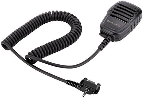 Compact Speaker Mic with Reinforced Cable for Motorola Vertex Radios VX-180 VX-210 VX-410 VX-424 VX-231 VX-261 VX-264 VX-351 VX-354 VX-451 VX-454 VX-459 EVX-531 EVX-534 539, Shoulder Microphone