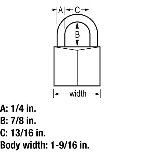 Master Lock 140Q Solid Brass Padlock with Key, 4 Pack by Master Lock - Image 6