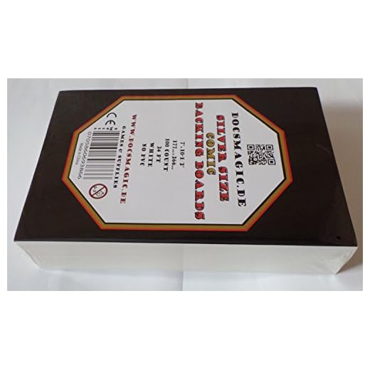 docsmagic.de 100 Sliver Size Comic Book Backing Boards 7" x10-1/2-24pt White - Rückwände - Weiß