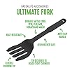 GreenLife Cooking Tools and Utensils, 10-in-1 Silicone Fork to Stir Mix Mash and Scrape, Heat and Stain Resistant, Dishwasher Safe, Grey #1