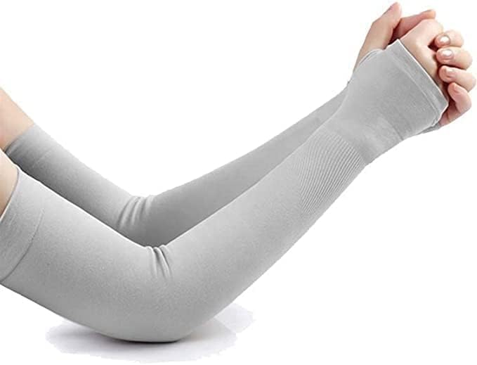 Image of MILESTONES. /Arm Sleeves for Men & Women UV Protection Hand Sleeves /Sun Protection Sleeves for Men & Women for Running, Hand Cover Arm Sleeves for Bike Riding Free Size
