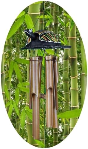 Windspiel Klangspiel Bambus Deko Mobile Klangröhren KlangSpiel