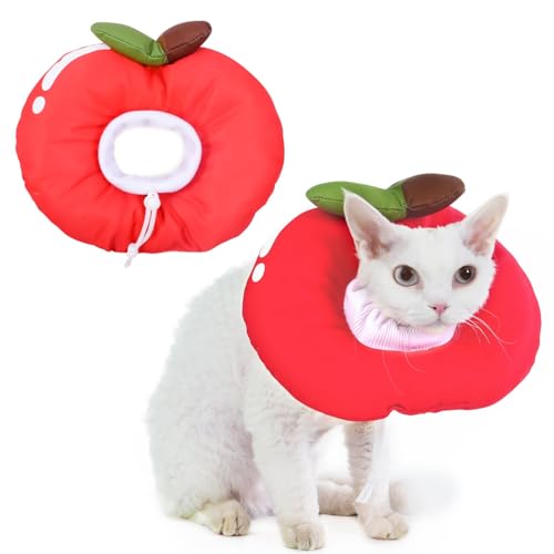 Hoopttay Cat Cone Collar Soft, Medium Waterproof Cat Recovery Collar for Wound Healing After Surgery or Neutering Alternative to Elizabethan Collars Medical Neck Cone for Cats and Puppies