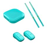 Virtual Electronic Drum Set, Air Drum Sticks Set, Protable Electric Drumsticks with with Drumsticks Pedals, smart electronic drum set Machine for Beginners Adults Kids Gift, Bluetooth and 8 Sounds