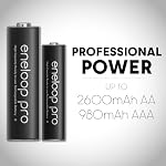 Panasonic BK3HCCA8BA Eneloop Pro Rechargeable AA Batteries, 8 pk