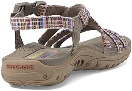 Skechers Women's Reggae-Bold Ambition Sport Sandal, Taupe Multi, 9 | Image 4