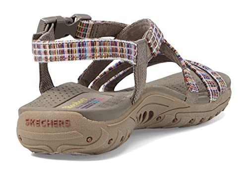 Skechers Skechers Women's Reggae-Bold Ambition Sport Sandal, Taupe Multi, 7