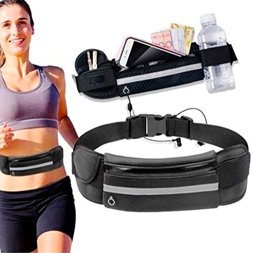 Pochete Esportes Porta Celular Academia Corrida Cinta Fiitness Cores Unissex (Preto)