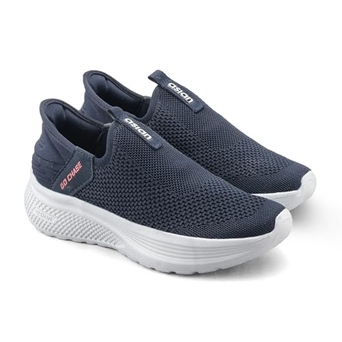 Image of ASIAN Wonderwalk-34 Men's Walking Shoes with Breathable Knit Upper, Ultra-Light EVA Sole, Cushioning Sole & Slip-On Comfort