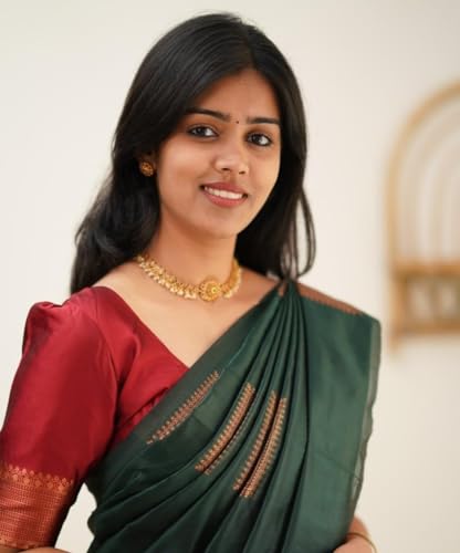 Image of Avantika Fashion Women's Kanjivaram Soft Silk Banarasi Sarees With Blouse Piece For Women
