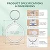 25Pcs 1.4 Inch Round Transparent Acrylic Keychain Blanks with Key Chain Rings Circle Disc Snap-in Photo Picture Keyring for DIY Projects and Crafts #1