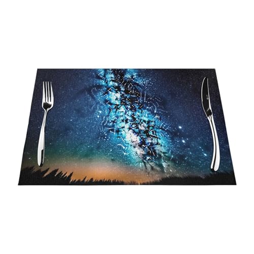 Napperons tissés en PVC 45x30 cm lavables pour table - 4