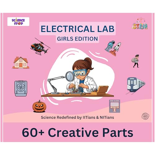 Image of Electrical Lab - Girls Edition, Science Experiment Kit for Kids 7-14 | Electricity & Electronic Engineering Project Kit | DIY Creative Robotics STEM Toy | Birthday Gift for Girls