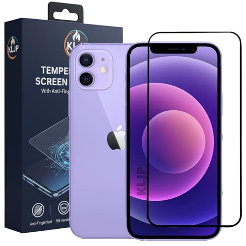 Image of Military-Grade Gorilla Tempered Glass For iPhone 12 / iPhone 12 Pro With Installation Kit | Edge to Edge Coverage | Black