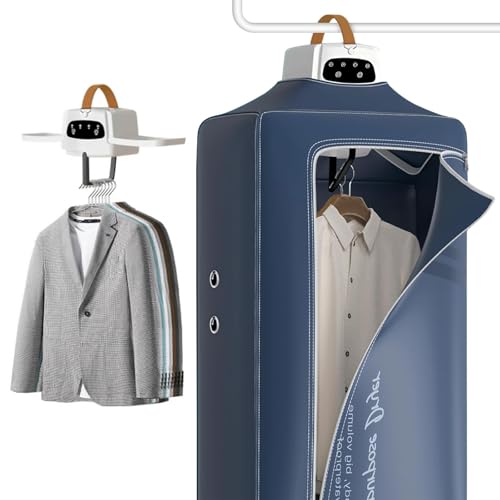 Secador de ropa portátil pequeño, mini secadora plegable con temporizador de 1-4H, secador de aire caliente eléctrico pequeño con bolsa de secado, secado 360°, mini secador para apartamento, casa