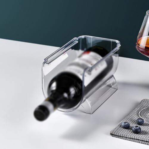 Soporte transparente acrílico para 8 botellas de vino miniatura 6