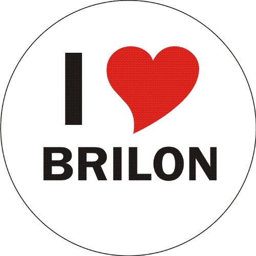 I Love BRILON Laptop Sticker Laptopskin 210x210 mm rund