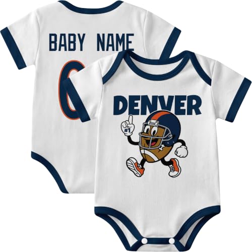 Image of KREDE Baby Clothes Custom Short Sleeves for Baby Boy Gifts | Custom Bodysuit with Number Name Gifts for Baby